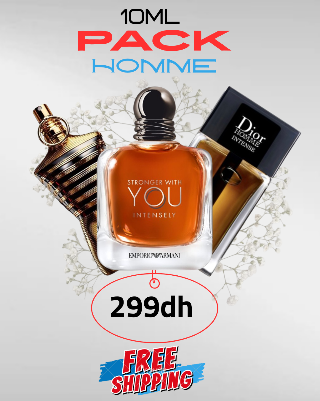 👑 Pack Signature Men – ثلاثي العطور القوية (10ML × 3)