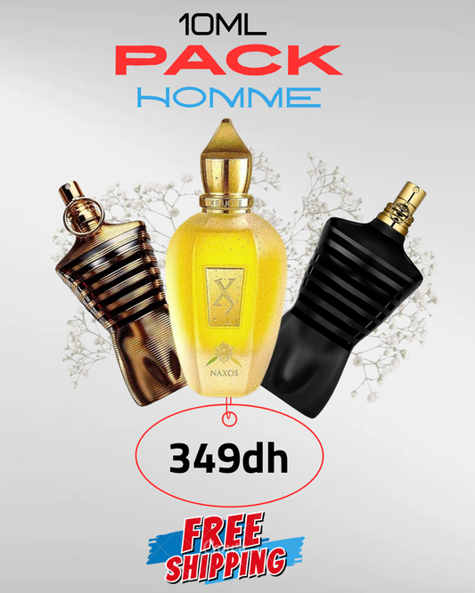 👑 باك الرجولة الفاخرة – 3 عطور × 10مل