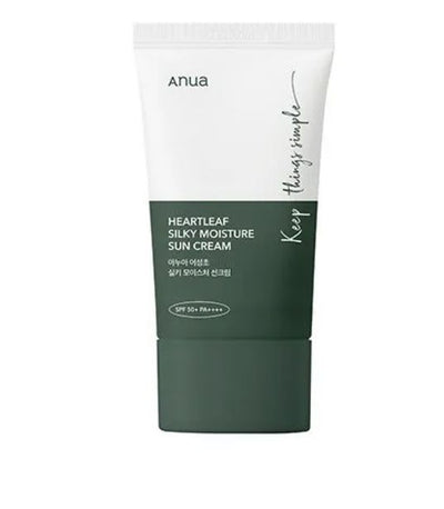 Anua Heartleaf Silky Moisture Sunscreen SPF 50+ – 50ml