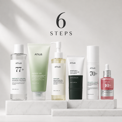Anua 6-Step Korean Glass Skin Routine Set